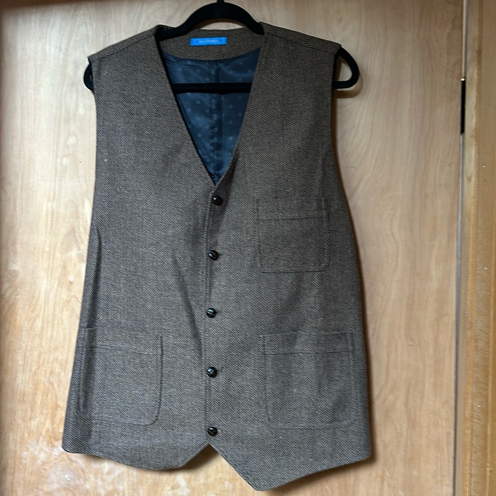 Brown Twead Vest